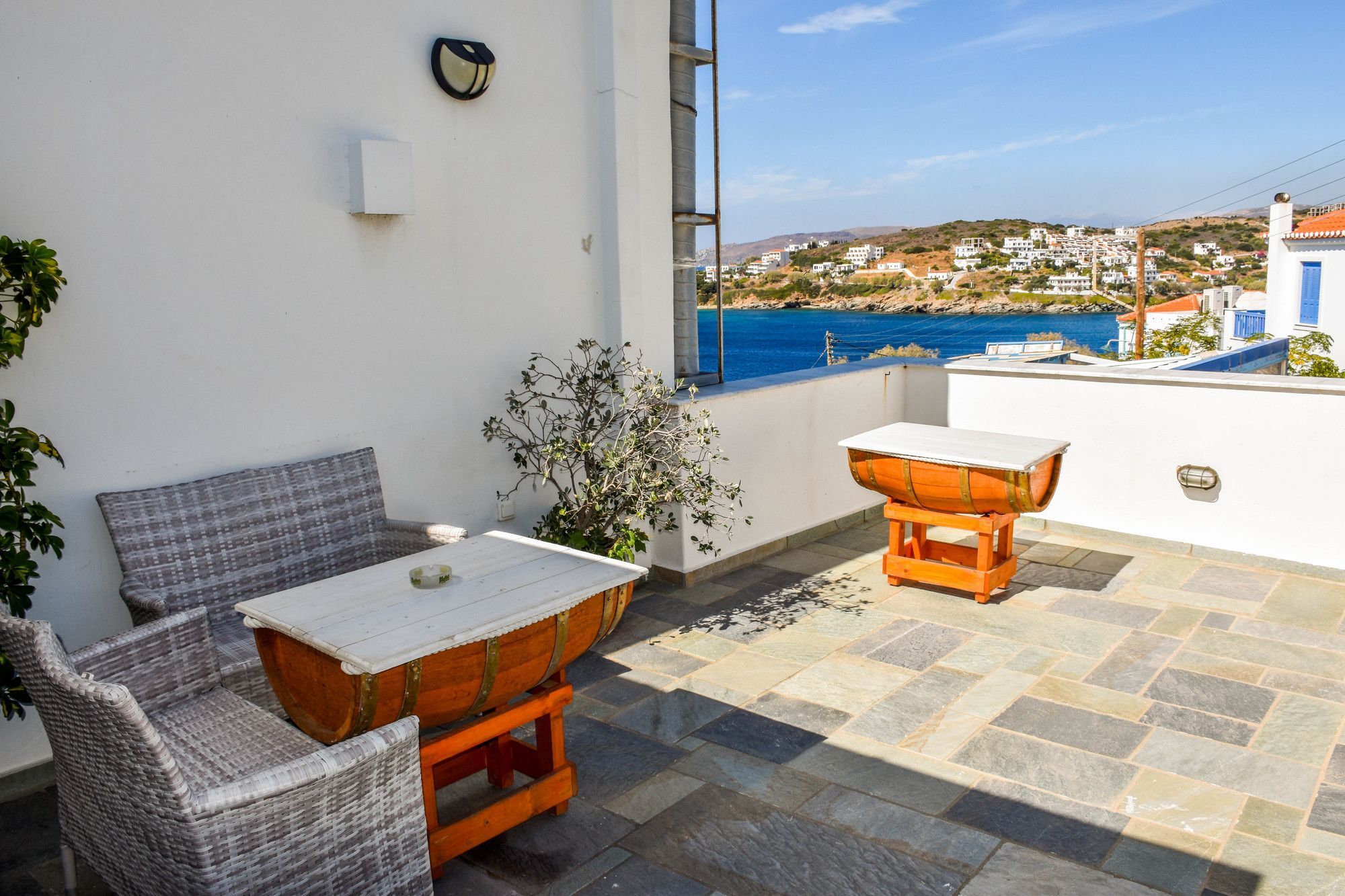 Aegean Sea View Villa Batsi  Ngoại thất bức ảnh